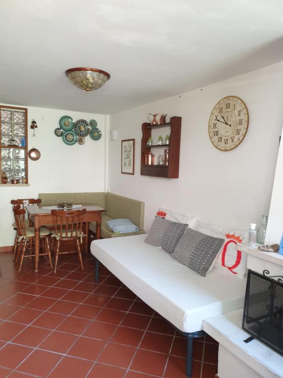 Posezení v ubytování Lo chalet Biancaneve