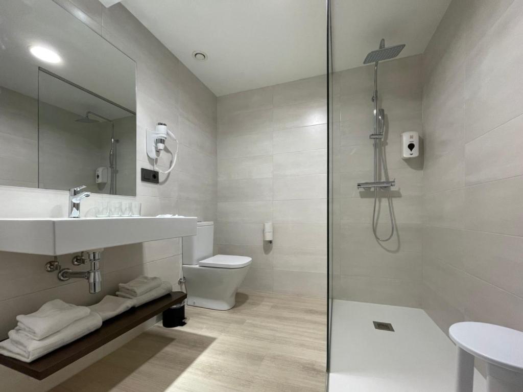 Koupelna v ubytování Hotel Remigio