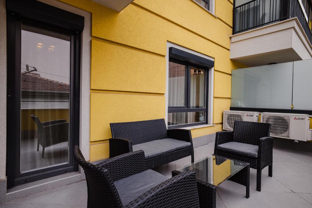 A seating area at Apartment City Home