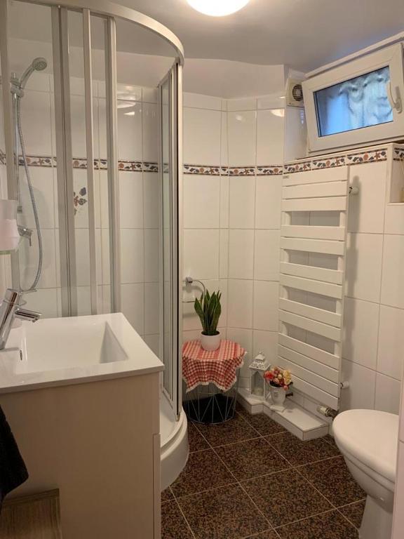 Kylpyhuone majoituspaikassa La Casetta en ALSACE