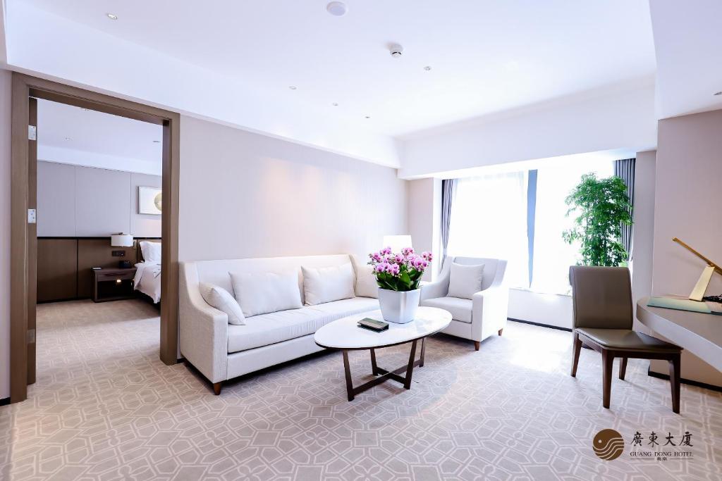 Posezení v ubytování Beijing Guangdong Hotel