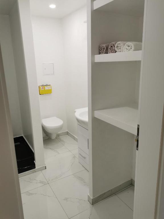 Koupelna v ubytování APARTMA KANTINA
