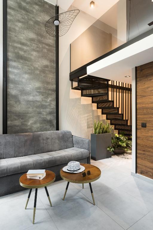 Posezení v ubytování 11 Enteka Acropolis Suites