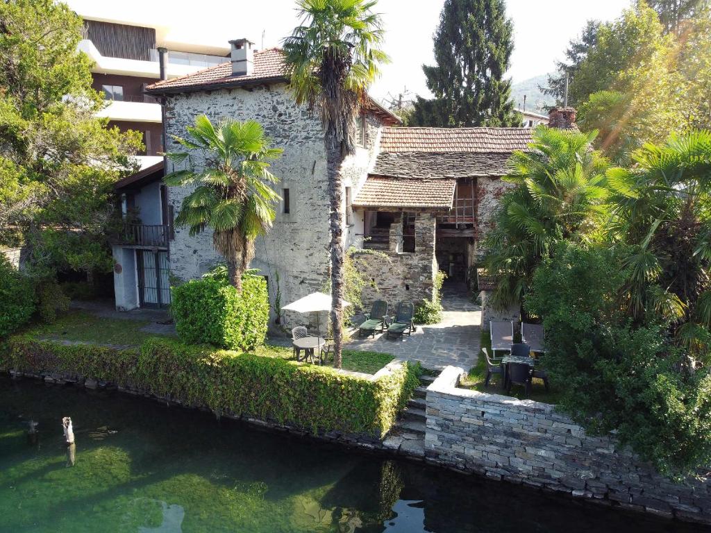 Zahrada ubytování LA ROSA casa con vista lago dOrta
