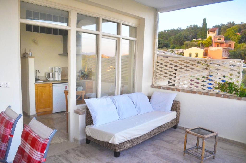 Balkón nebo terasa v ubytování Lemoni Apartments
