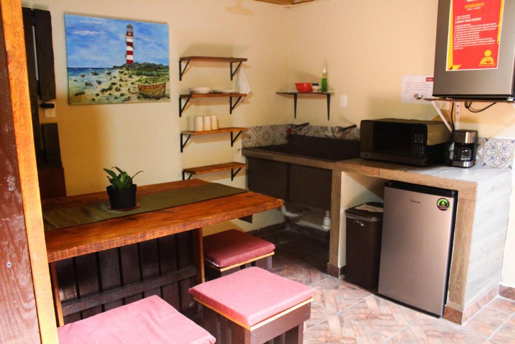 Kuchyň nebo kuchyňský kout v ubytování Casa Bonita Hotel y Hostal