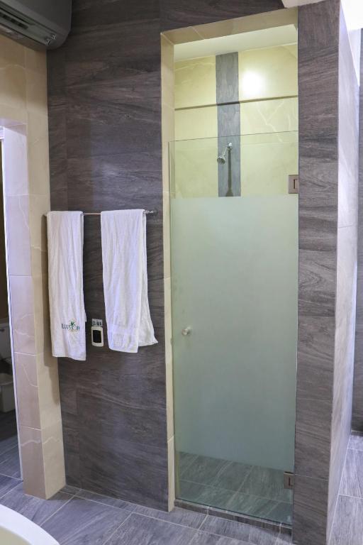 Koupelna v ubytování Autohotel Ilussion
