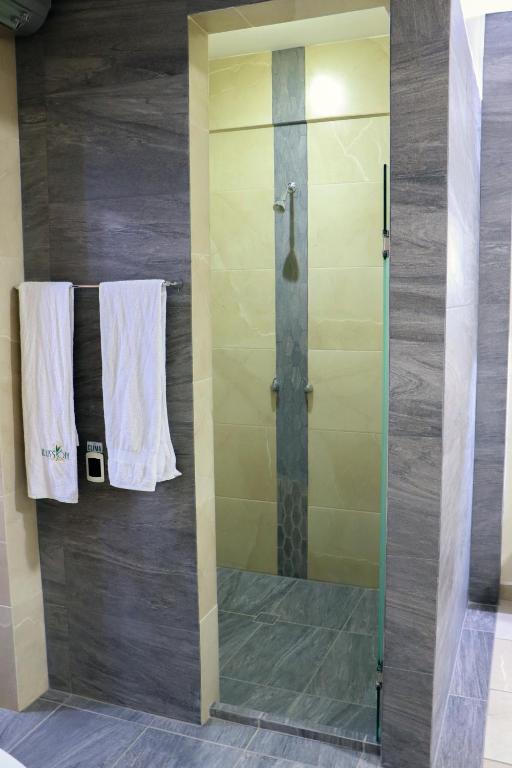 Koupelna v ubytování Autohotel Ilussion