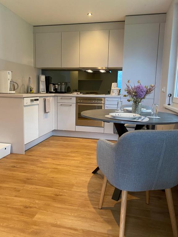 Kuchyň nebo kuchyňský kout v ubytování Appartement Schillerkopf