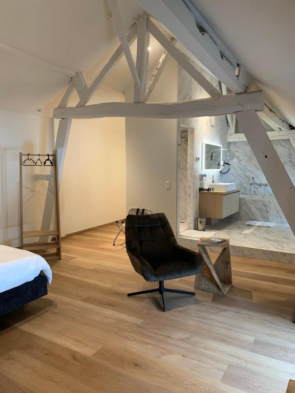 Postel nebo postele na pokoji v ubytování B&B elzartwinning