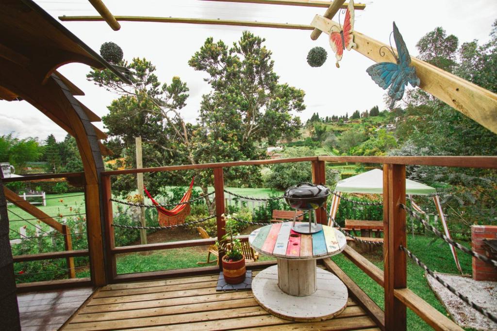 Zahrada ubytování Glamping Cabañas Sharmont