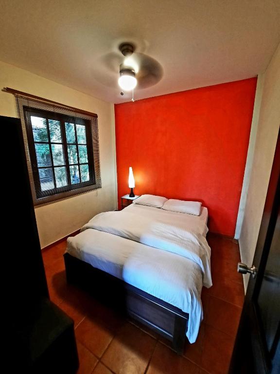 Postel nebo postele na pokoji v ubytování Cabañas San Miguel