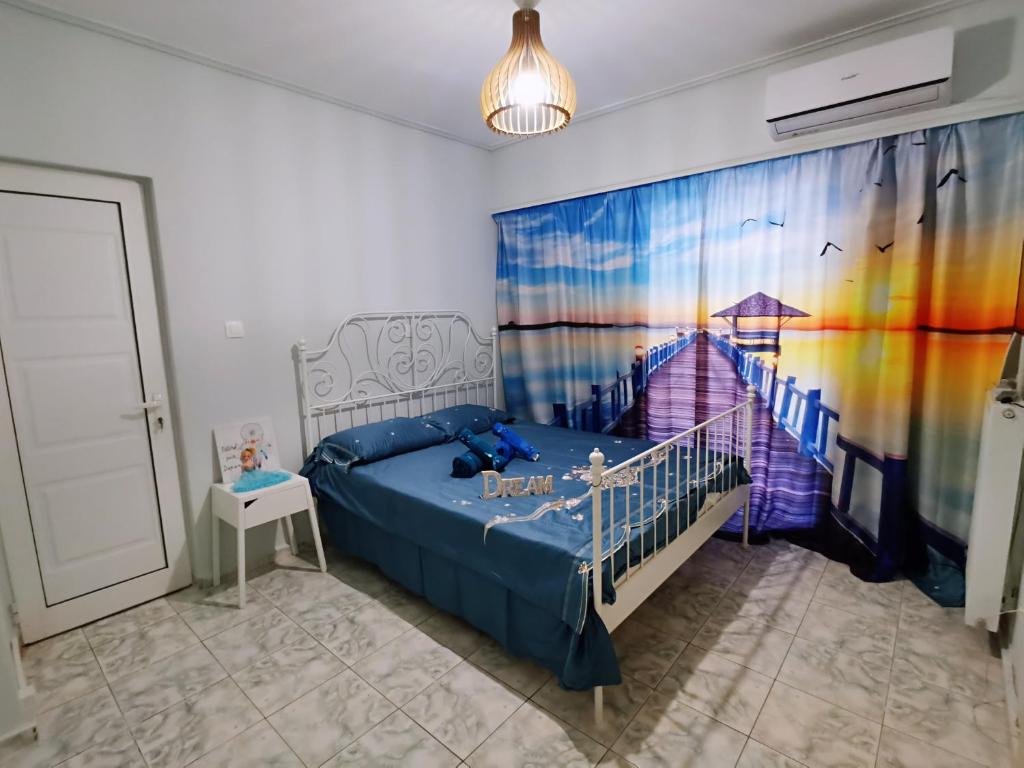 Postel nebo postele na pokoji v ubytování Sicci's Dream