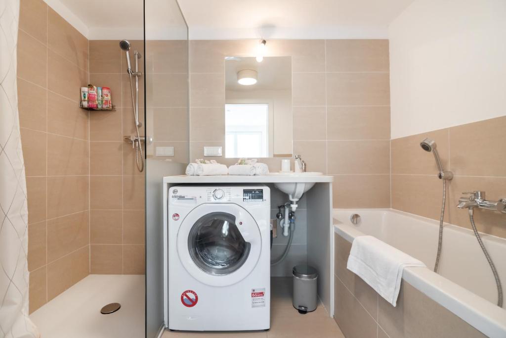 Kúpeľňa v ubytovaní Immersed into Vienna's city life and yet a retreat, Minimum 30 nights