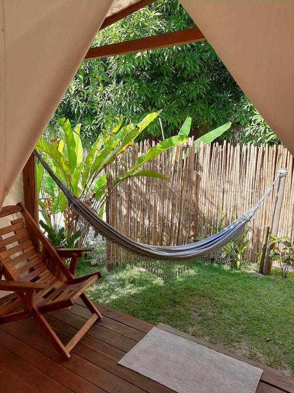 Vrt pred nastanitvijo Glamping Algodões
