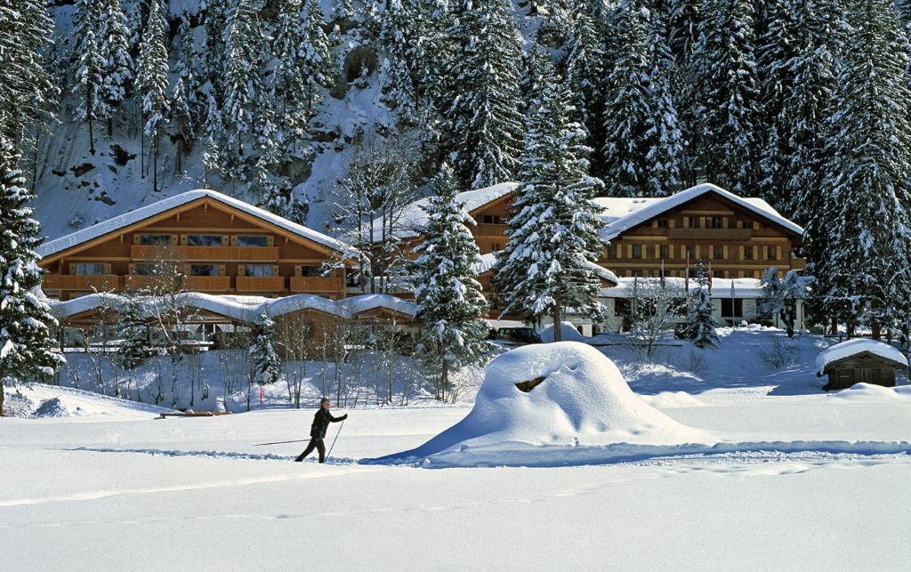 Kış mevsiminde Waldhotel Doldenhorn