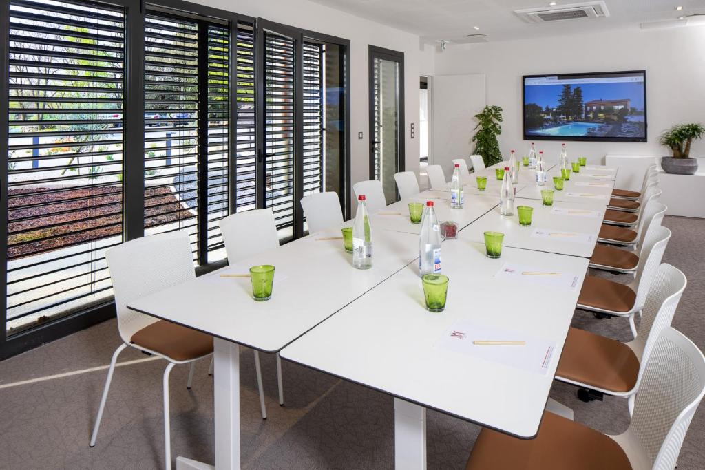 Konferenční prostory v ubytování Logis Auberge Les Murets Hotel Restaurant Spa