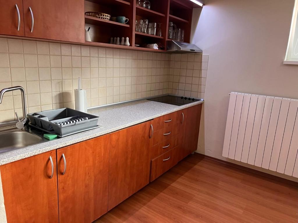 Kuchyň nebo kuchyňský kout v ubytování Vila Tatra