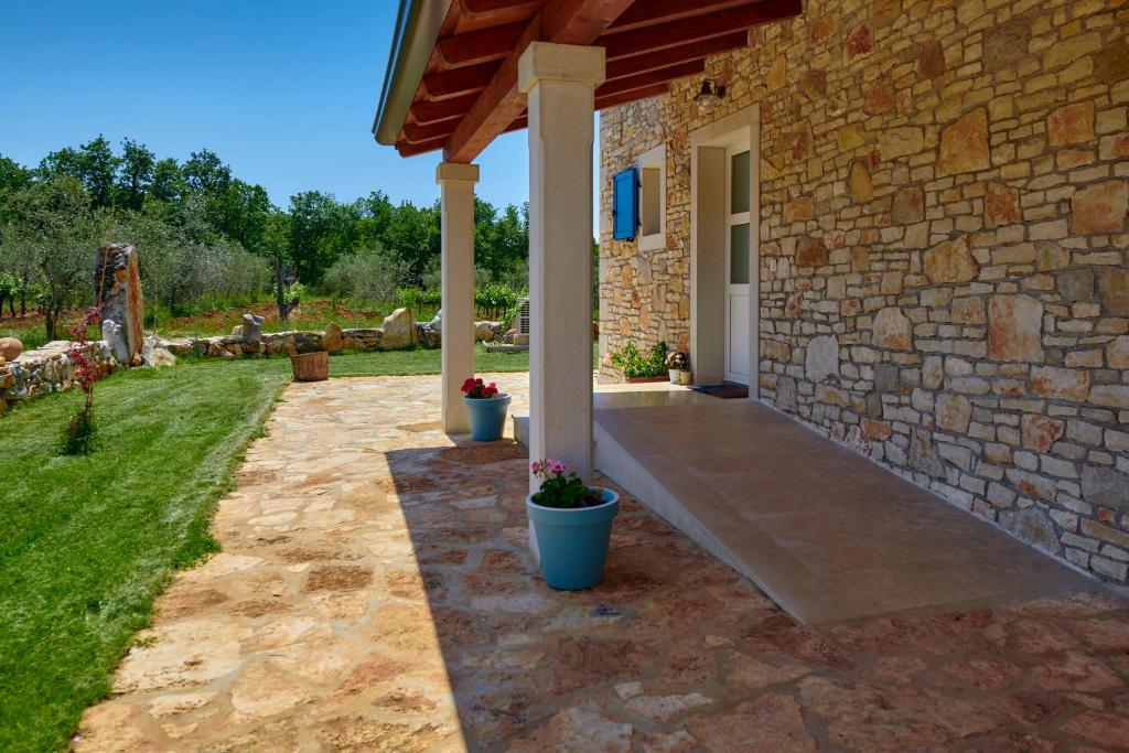 Zahrada ubytování Relax house surrounded by olives and vineyard