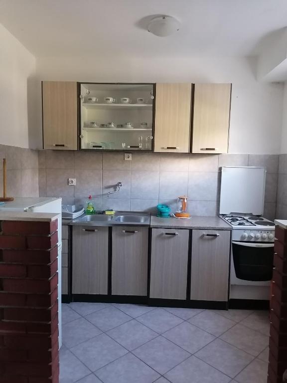 Kuchyň nebo kuchyňský kout v ubytování Apartments Zdenka