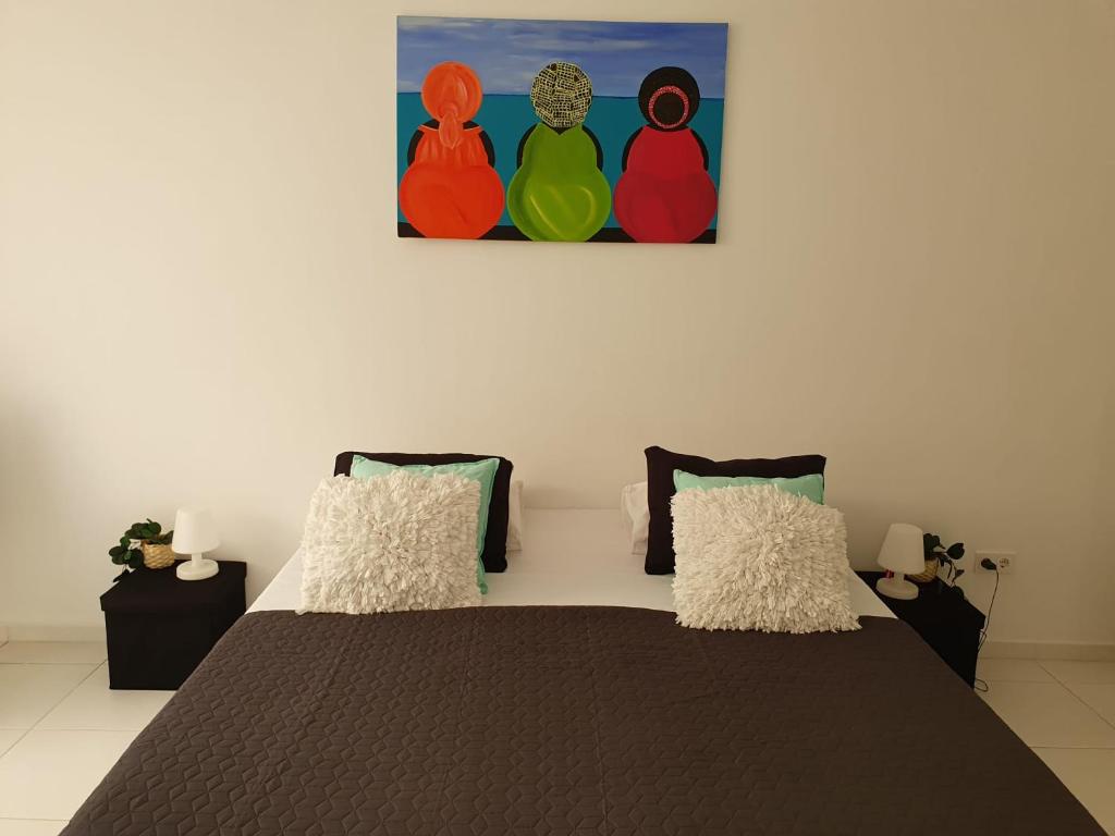 Postel nebo postele na pokoji v ubytování A2 APARTMENT budget at JAN THIEL Curacao