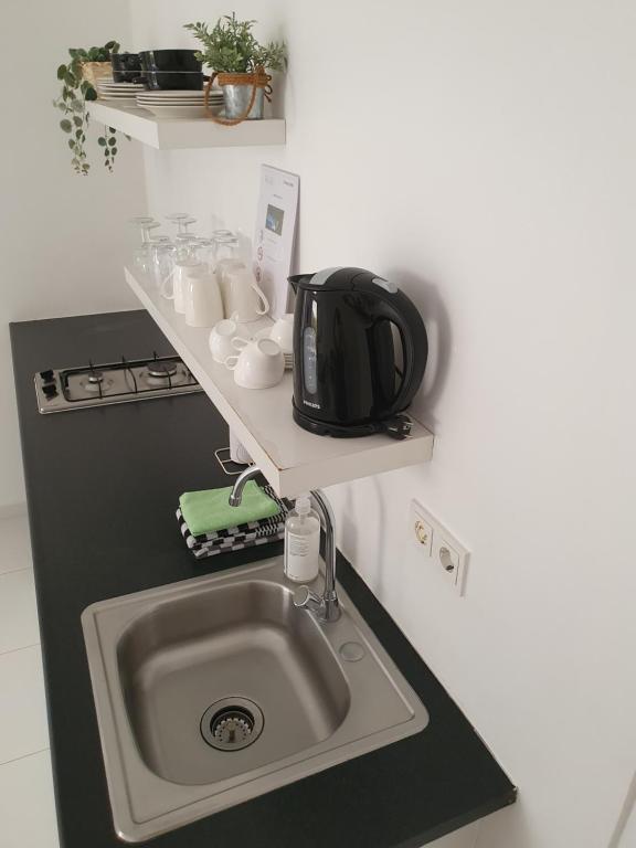 Kuchyň nebo kuchyňský kout v ubytování A2 APARTMENT budget at JAN THIEL Curacao