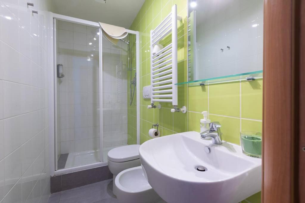 A bathroom at St Peter Rooms