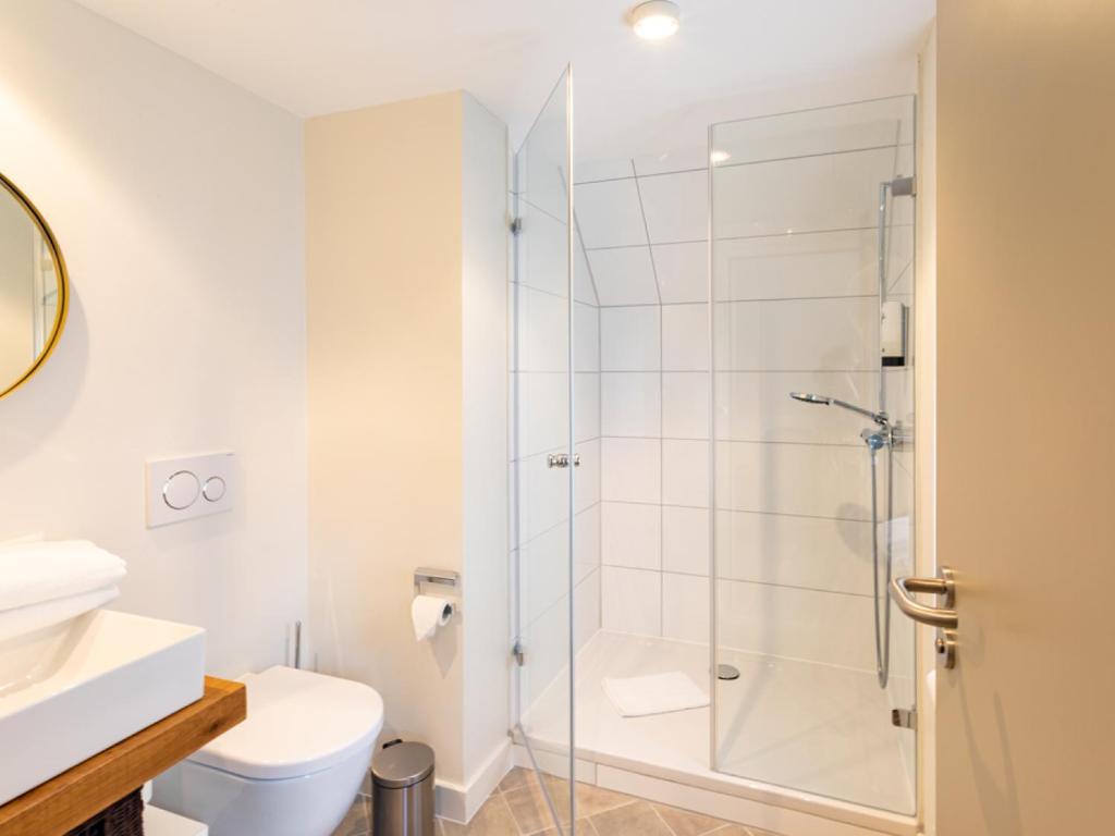 Koupelna v ubytování Hotel Tuchhaus
