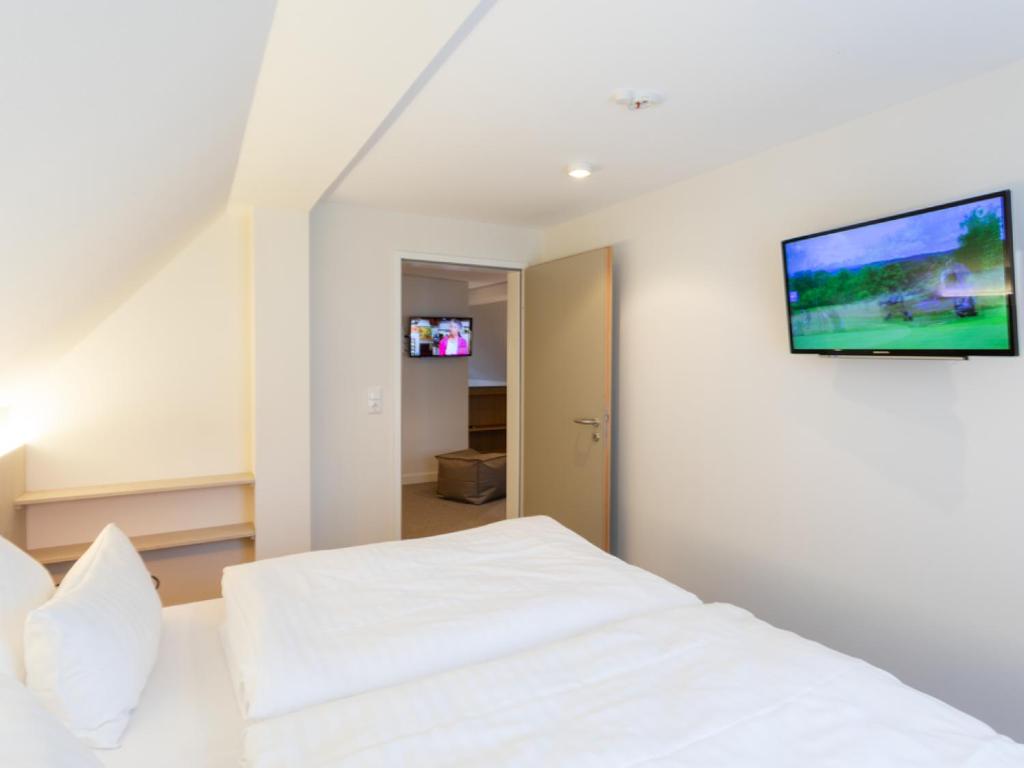 TV a/nebo společenská místnost v ubytování Hotel Tuchhaus