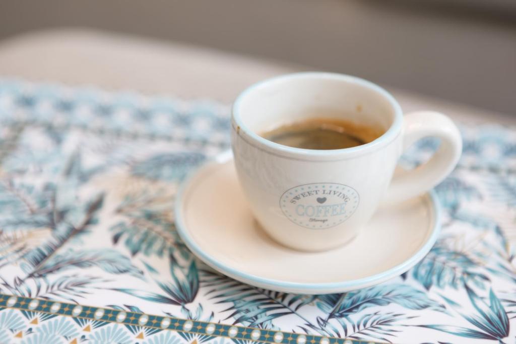 Coffee and tea making facilities at VeronikApartman - brand new & cozy - with underground garage