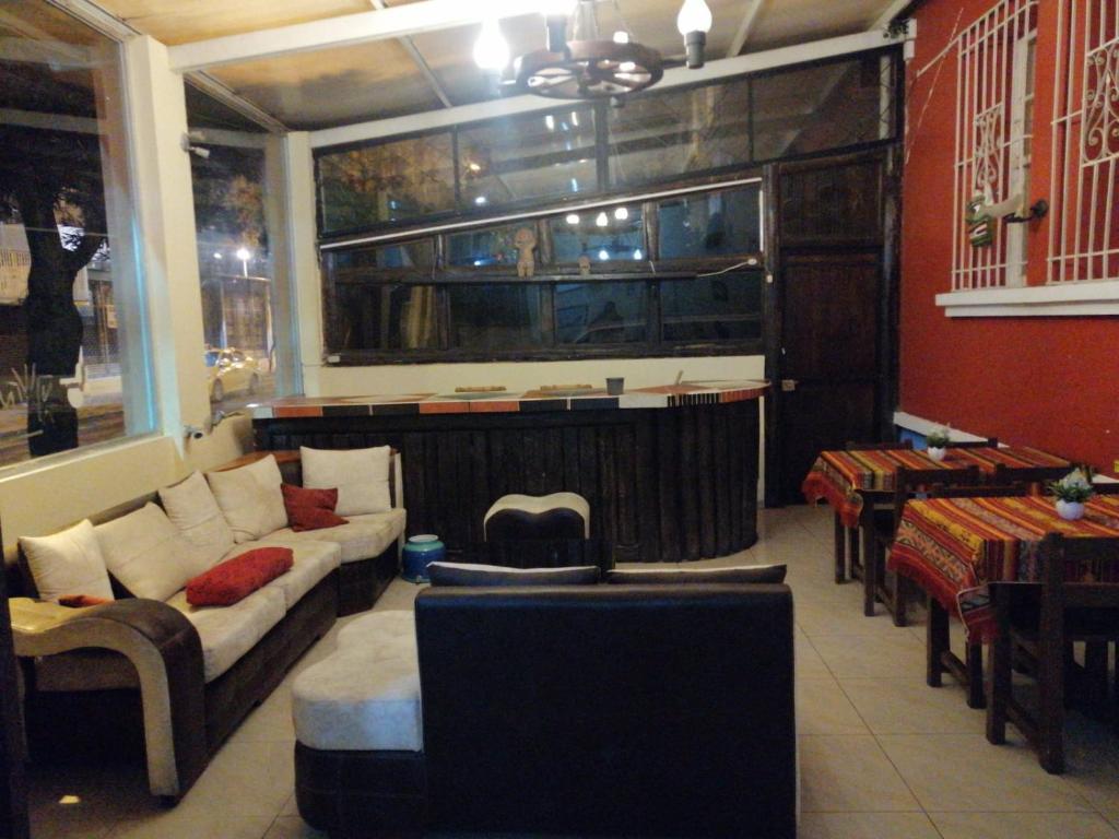 Posezení v ubytování Hostal Bolívar Inn