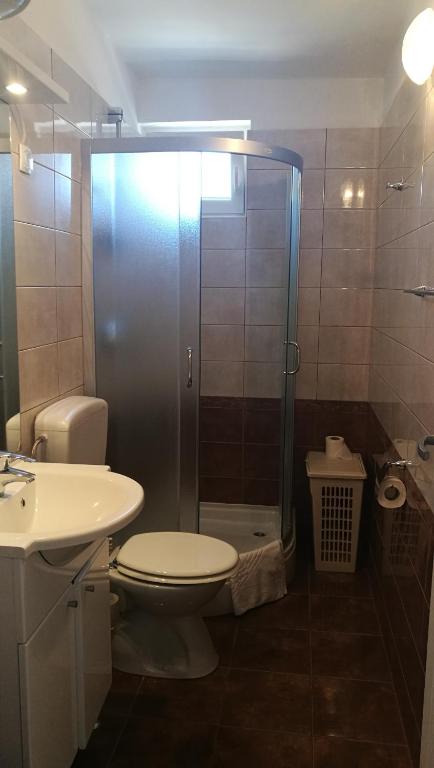 Koupelna v ubytování Apartmani RUBESSA