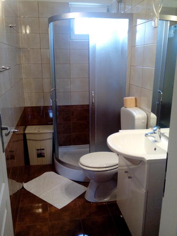 Koupelna v ubytování Apartmani RUBESSA