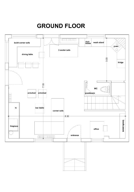 Půdorys ubytování Villa Elva