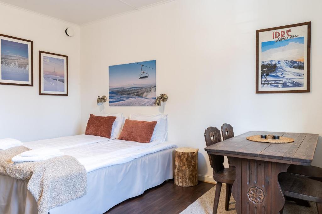 Кровать или кровати в номере Sporthotellet Idre