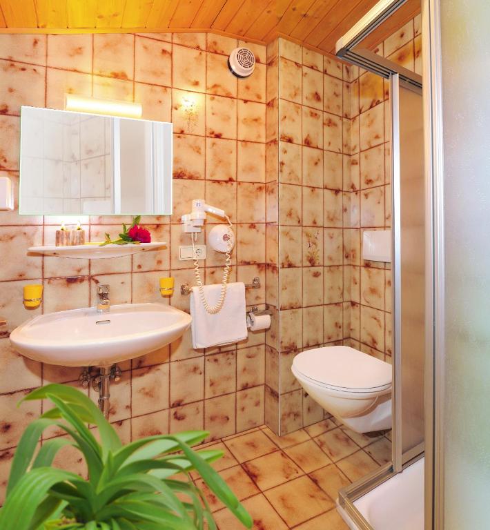 Koupelna v ubytování Hotel Flötscherhof