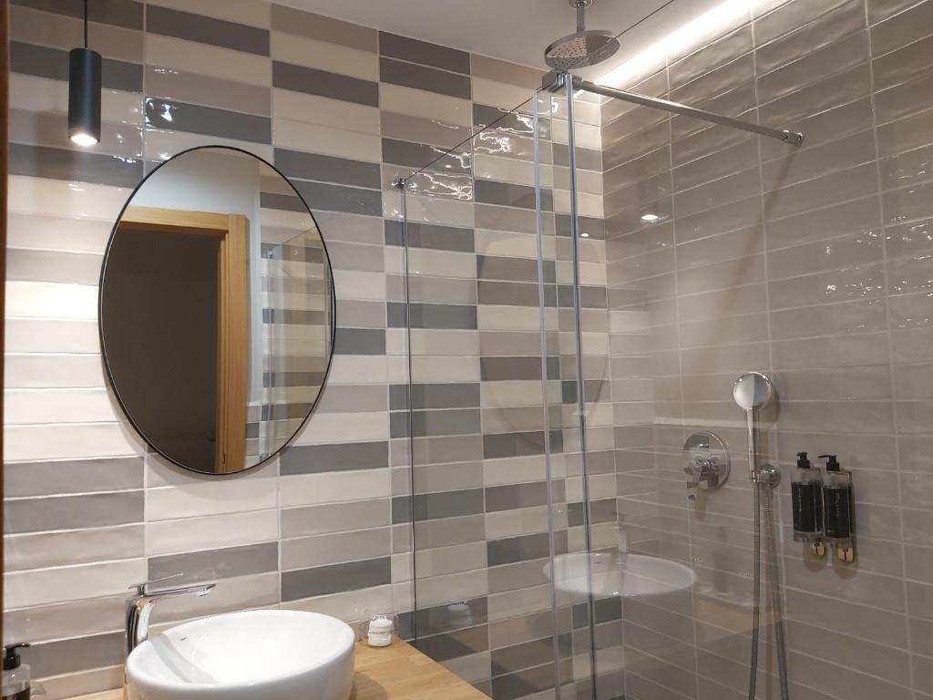 Koupelna v ubytování Habital Suites