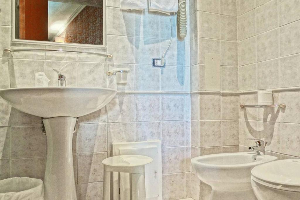 Koupelna v ubytování Hotel dei Quiriti