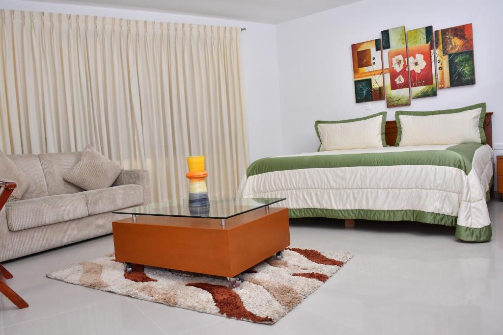 Posezení v ubytování Hotel B`Quin Plaza Cúcuta