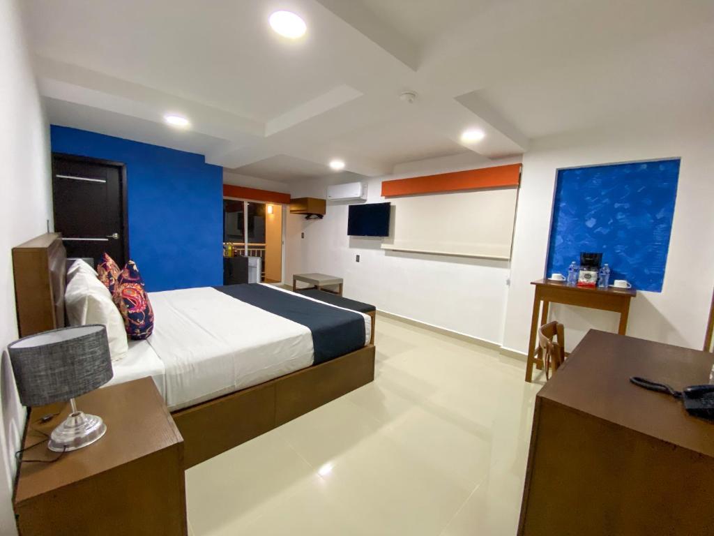 TV a/nebo společenská místnost v ubytování Hotel Boketto