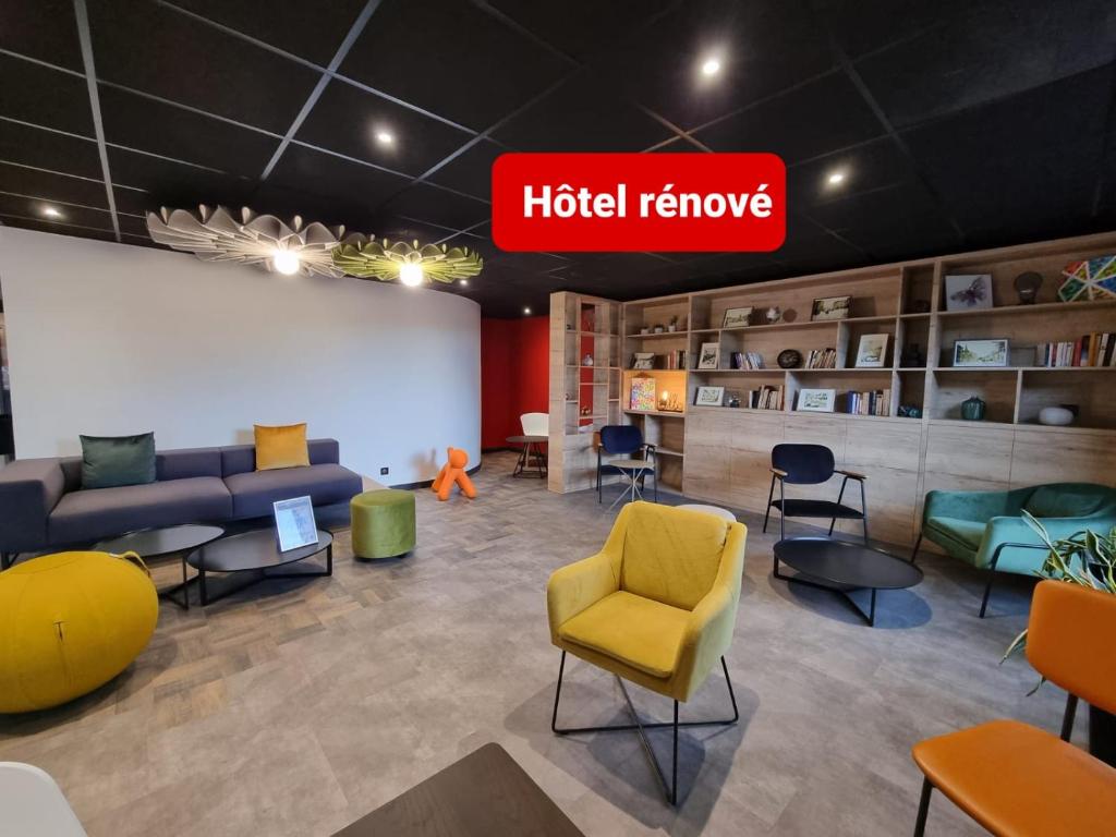 Posezení v ubytování Ibis Pontarlier