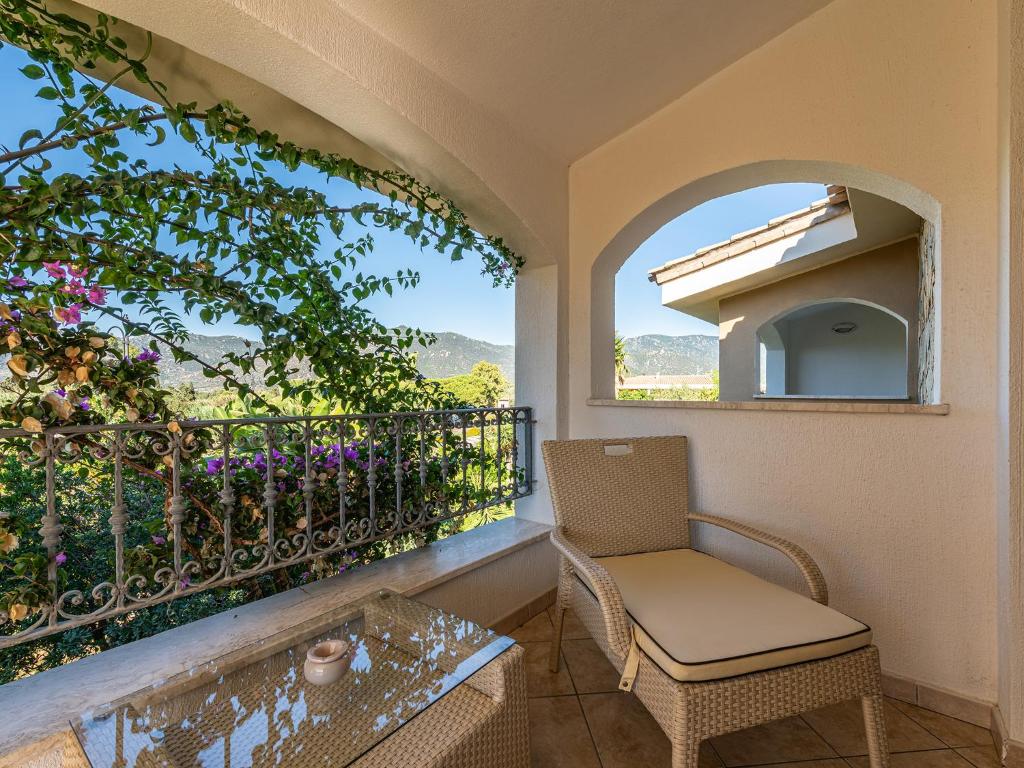 Rõdu või terrass majutusasutuses Hotel RaffaEl