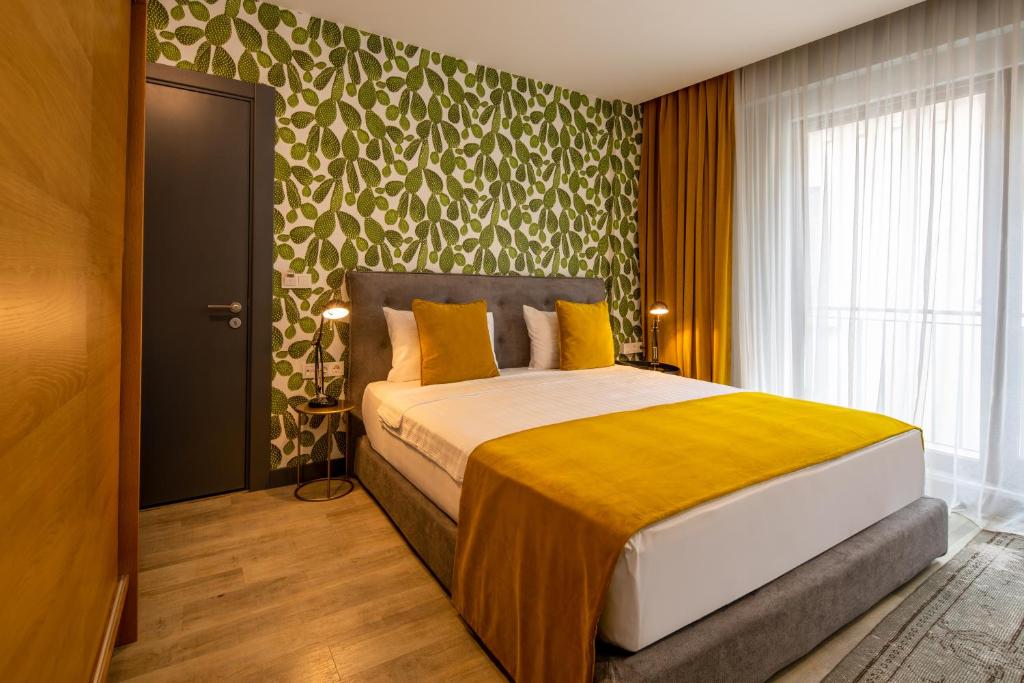 Cama o camas de una habitación en Green Parrot Hotel Istanbul