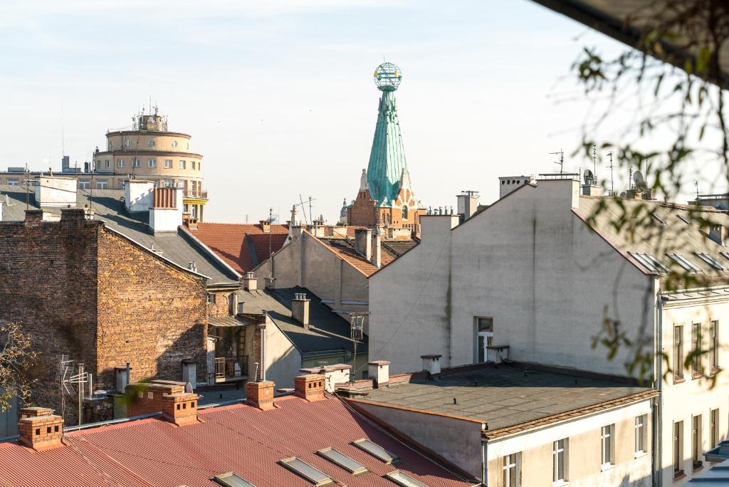 Výhľad na mesto Krakov alebo výhľad na mesto priamo z apartmánu