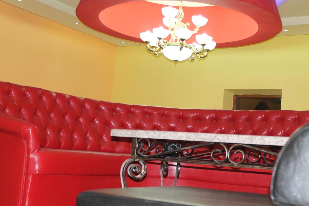 Posezení v ubytování Princ Plaza Hotel