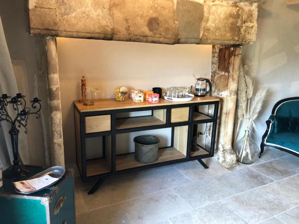 Posezení v ubytování Maison Lapopie chambres et gîte