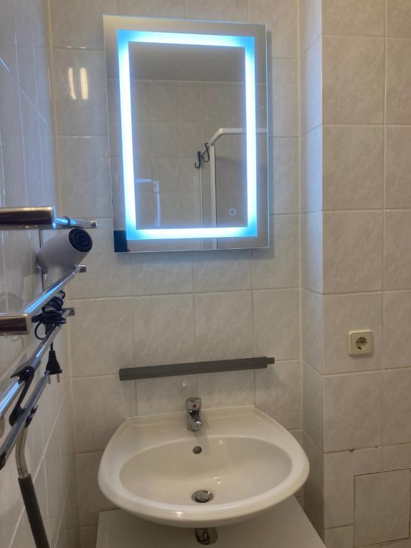Koupelna v ubytování Ferienwohnung Zeitz Appartment Moritzburg