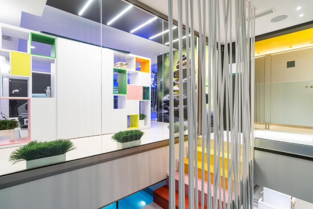 Koupelna v ubytování Suites Plaza Hotel & Wellness