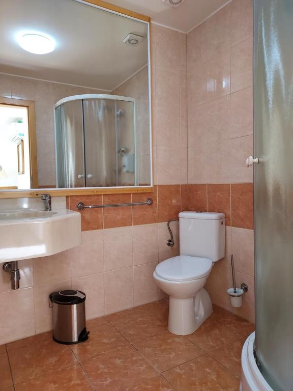 Koupelna v ubytování Hotel Restaurant Na Statku