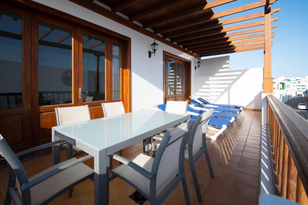 Balkon lub taras w obiekcie Blancazul Ocean View